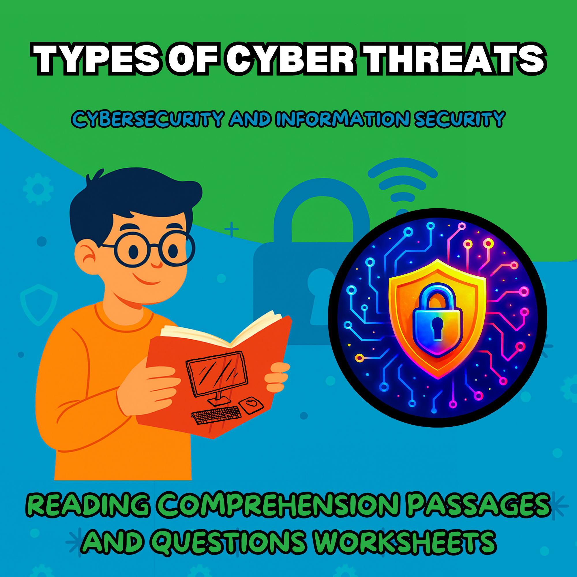 Types of Cyber Threats Reading Comprehension Passages & Questions ...