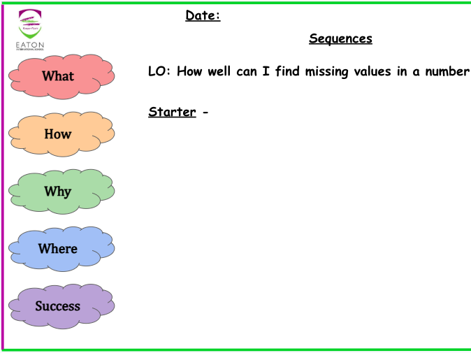 Primary - Sequences
