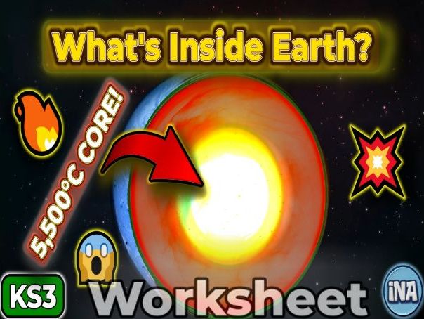 Inside Earth - KS3 Geography Worksheet (100 marks)