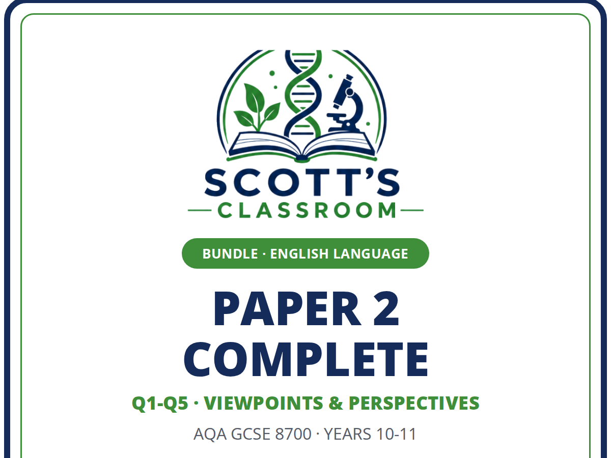 AQA GCSE English Language Paper 2 Bundle