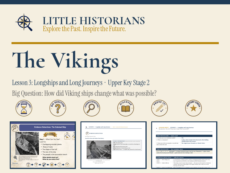 Vikings Lesson 3: Longships and Voyages