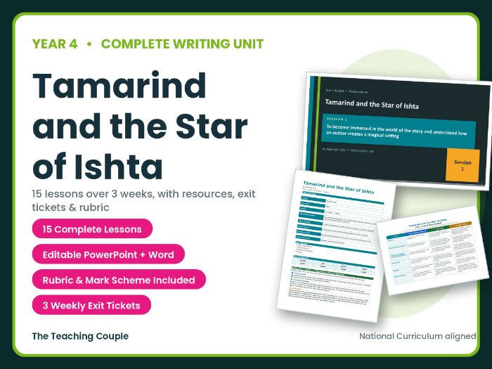 Tamarind and the Star of Ishta | Year 4 English Unit | 15 Complete Lessons