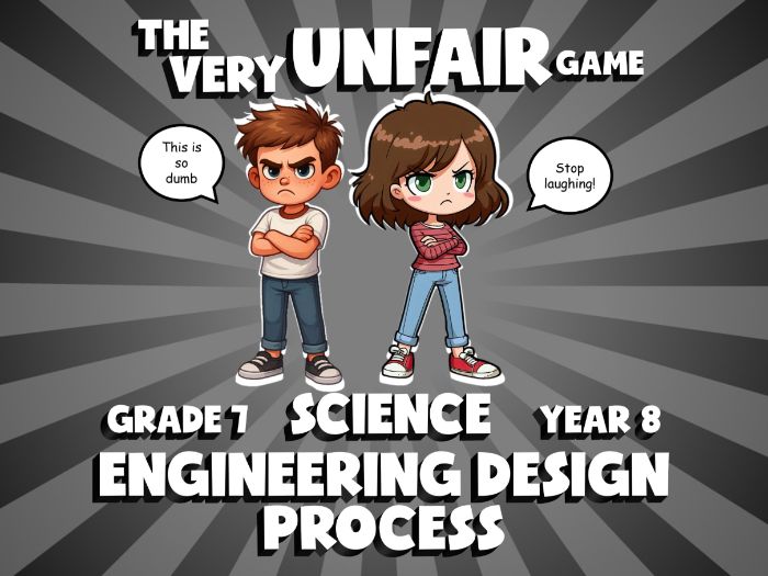 Engineering Design Process VERY UNFAIR GAME | No-Prep Year 8 Science Review Activity