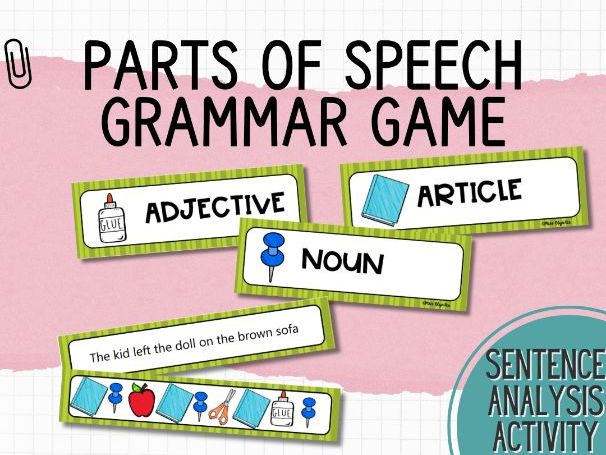 Parts of Speech Grammar Game – Sentence Analysis Activity (Primary / ESL)