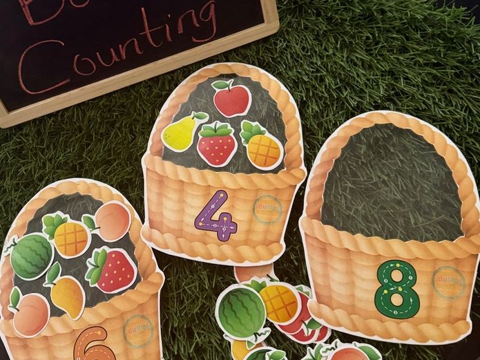 Counting Baskets: Number Sorting with Fruits