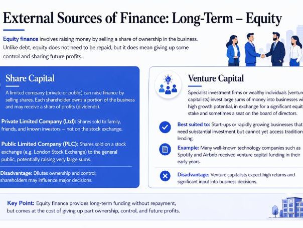 Cambridge iGCSE Business - 5.1 Business finance: needs and sources