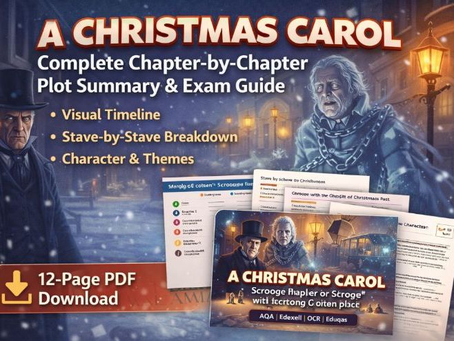 A Christmas Carol: Complete Chapter-by-Chapter Plot Summary & Exam Guide