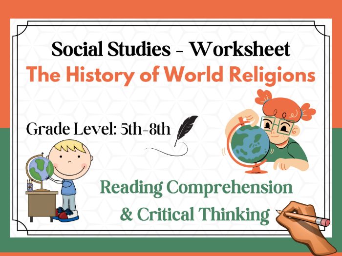 The History of World Religions: Reading Comprehension Passages ...