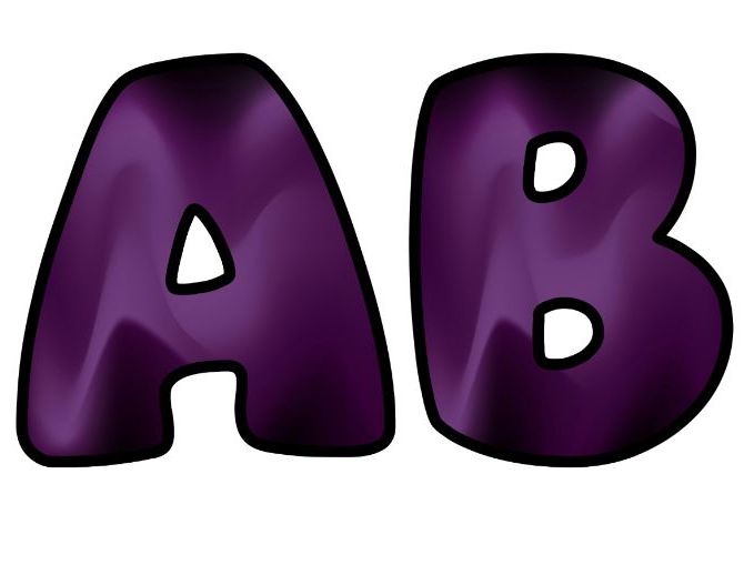 Purple White Art 3D Classroom Display Lettering Set | Upper & Lowercase Letters, 0-9 and Signs