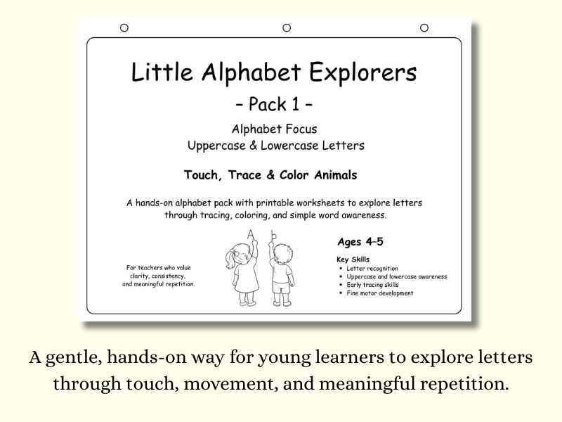 Little Alphabet Explorers – Pack 1