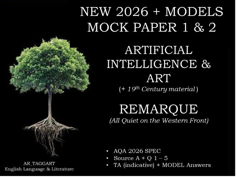 AI & ART PAPER 2 & REMARQUE PAPER 1  |   2026 FULL MOCKS  |   MODELS