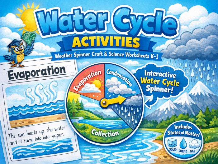 Water Cycle Spinner & Activities