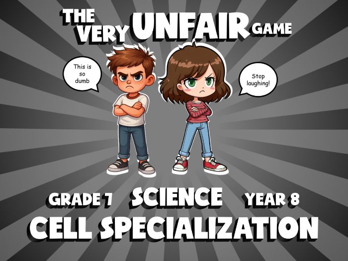 Cell Specialization VERY UNFAIR GAME | No-Prep Year 8 Science Review Activity