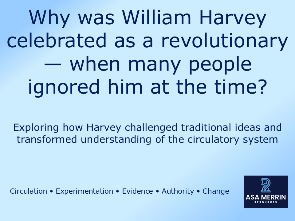 GCSE Medicine Through Time | Renaissance | William Harvey Lesson | Why Was He Ignored at First?