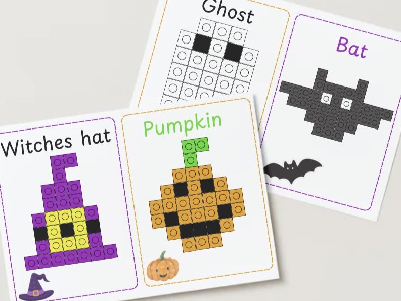 Halloween multilink challenge cards