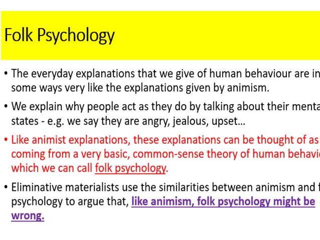 aqa-philosophy-eliminative-materialism-lesson-teaching-resources