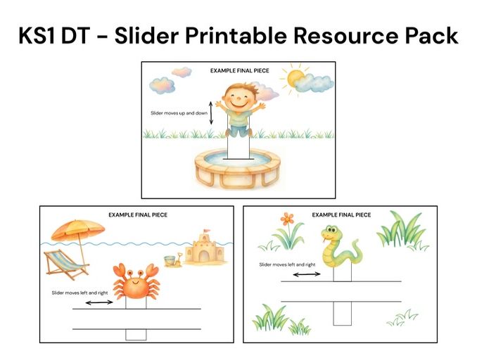 KS1 DT - Sliders printable resource pack