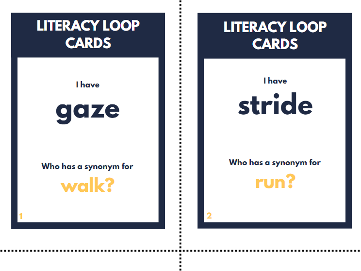 Literacy Loop Cards – Powerful Verb Upgrades | Vocabulary Game for Writing | KS2–KS4 | 32 Cards