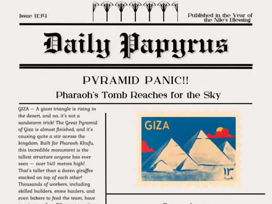 Ancient Egypt Resources- play script, newspaper, colouring, wordsearch
