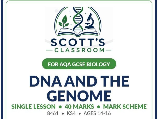 AQA GCSE Biology | DNA and the Genome | 40-Mark Lesson Pack with Mark Scheme