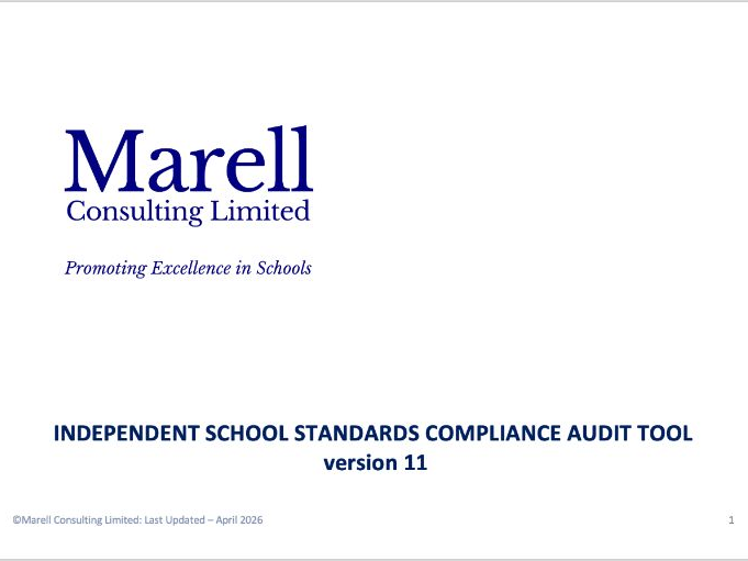 Independent School Standards Compliance Audit Tool