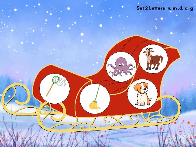 Initial Sound Sleigh Activity – Sets 1 & 2