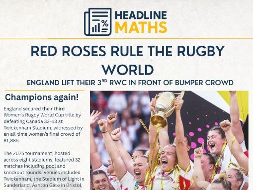 Rugby World Cup KS3 & 4 Revision/Cover/Numeracy Lesson