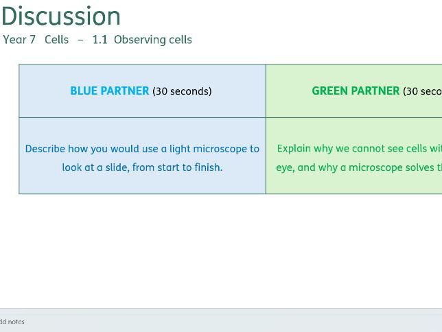 Biology KS3 Activate - Discussion questions