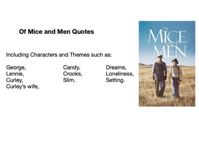 Of Mice and Men quotes