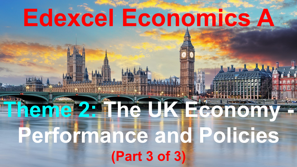 Edexcel Economics Theme 2 UK economy (Part 3 of 3) | Teaching Resources