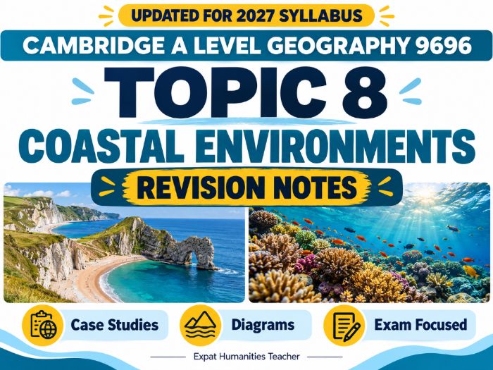 Topic 8 Coastal Environments Revision Notes | CIE A Level Geography 9696 (2027)