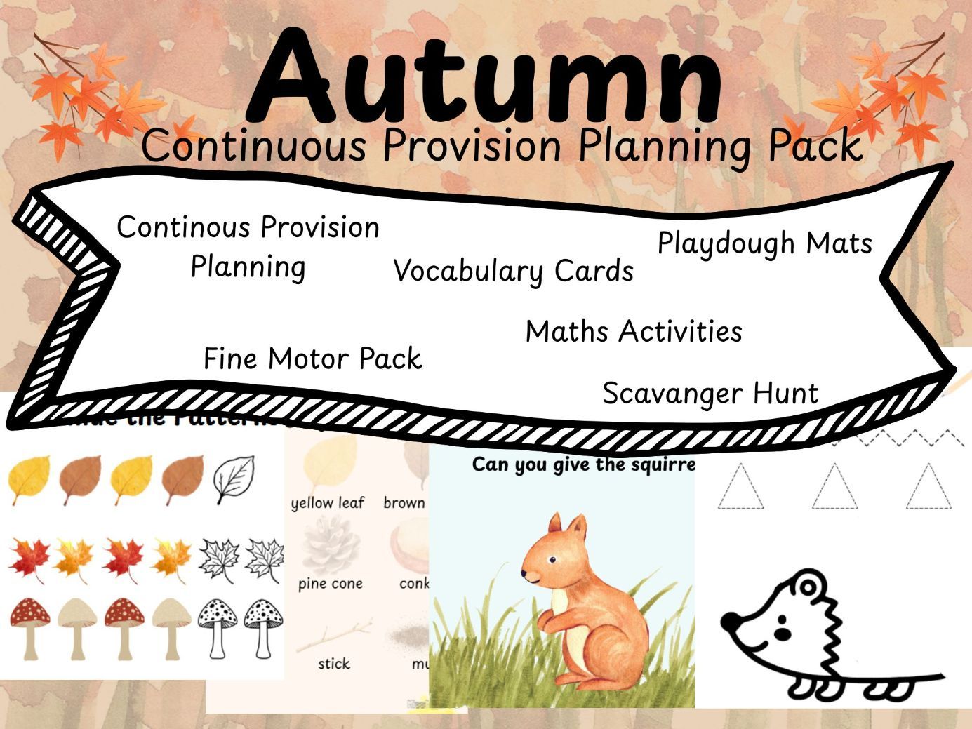 Autumn Topic Bundle | EYFS Autumn Activities