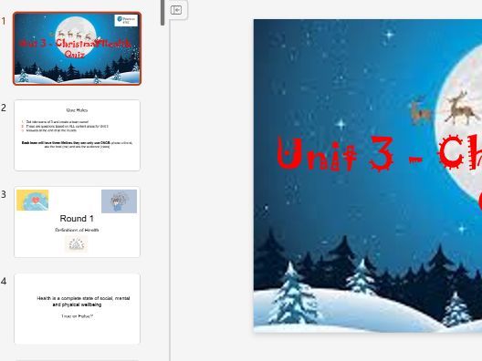 BTEC Psych Unit 3 Christmas Quiz