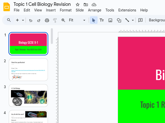 AQA GCSE Biology Revision Powerpoints