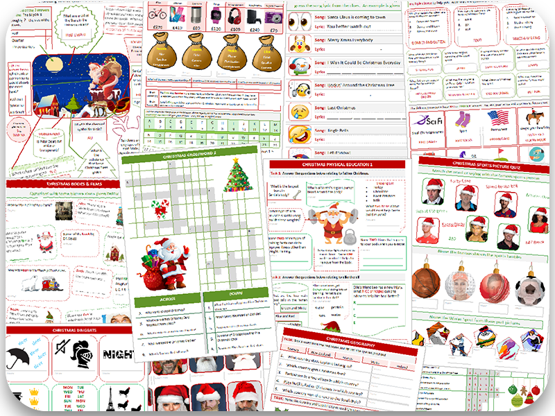 Christmas Activity Worksheets