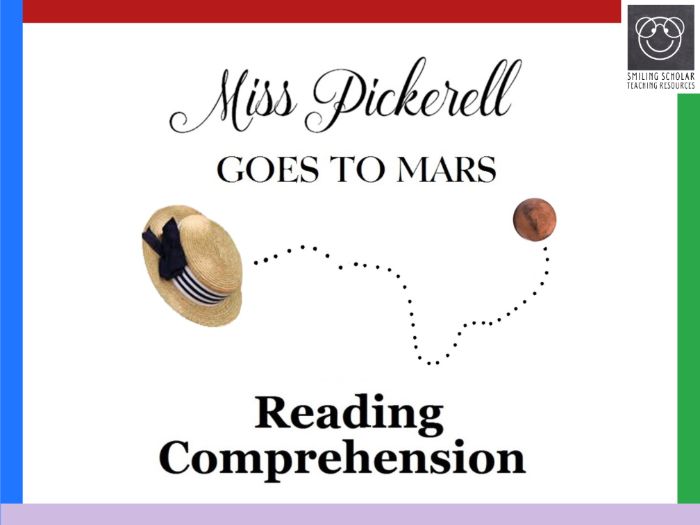 Reading Comprehension: Miss Pickerell Goes To Mars