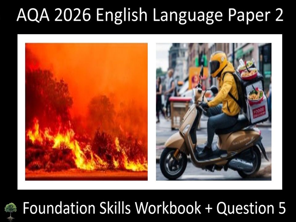 Enhanced AQA 2026 English Language Paper 2 Foundation Skills Workbook + Question 5