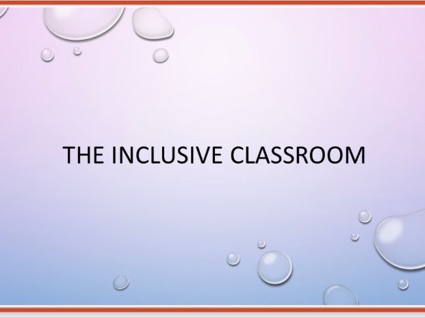 Inclusive Classroom staff training