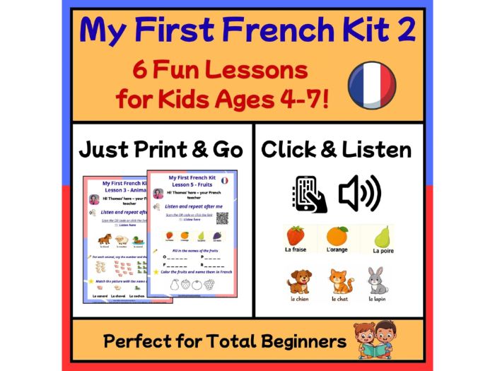 French for Kids: 5 Lessons + Audio | Set 2