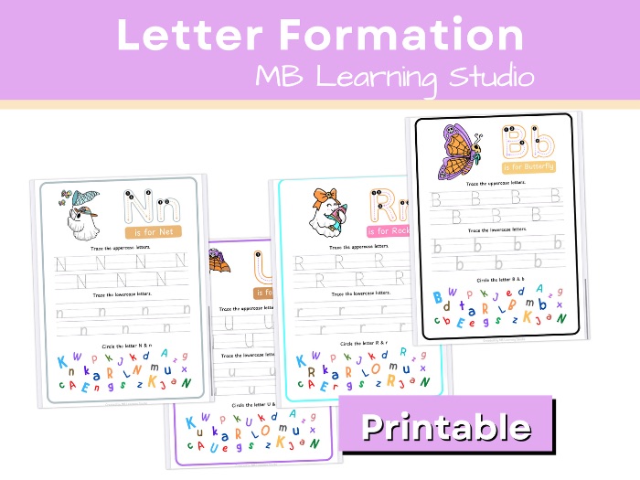 Halloween Themed Letter Formation Worksheet – Handwriting Practice for EYFS,