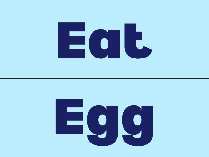 Simple Phonetics Letter E Alphabet Flashcards