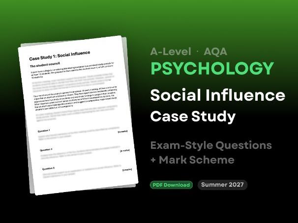 A-Level AQA Psychology: Social Influence Case Study