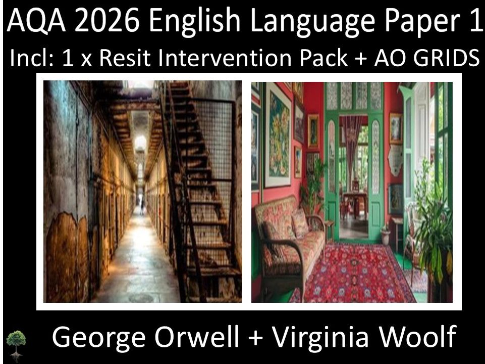 Two AQA 2026 English Language Paper 1 Mocks | Resit Intervention | AO GRIDS