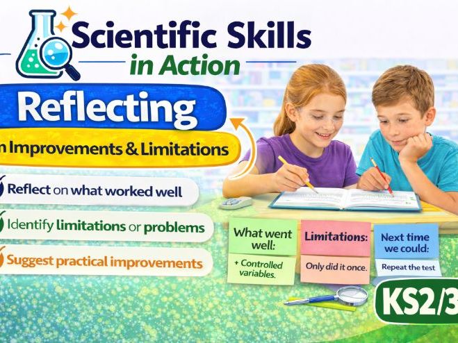Reflecting on Improvements & Limitations (KS2/3 Science Skills): Investigate Like a Scientist