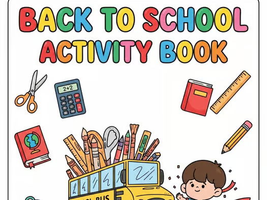 Back to School Activity Activities : spot-the-difference games, and coloring fun