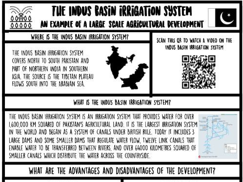 Indus Basin Irrigation System- Case study sheet