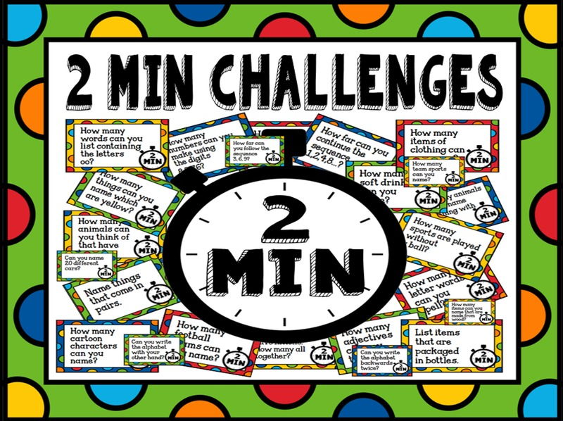 100 x CHALLENGE CARDS TEACHING RESOURCES KEY STAGE 1-4