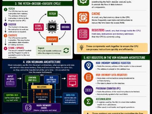 OCR GCSE Computer Science Revision Posters | 1.1 CPU Topic Bundle | J277