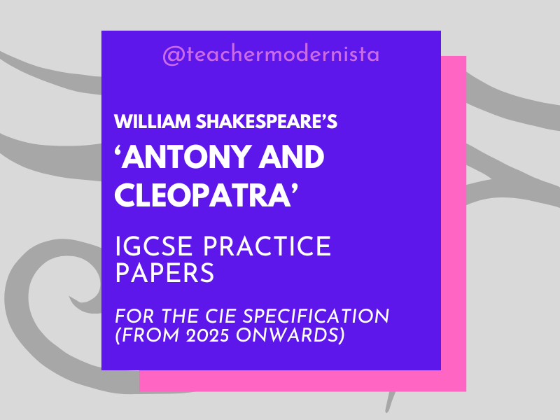 'Antony and Cleopatra' IGCSE Practice Questions (Cambridge)