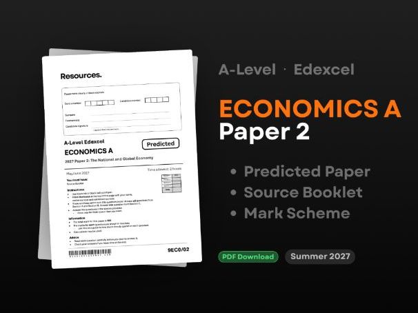 Predicted Paper 2 2027 A-level Economics A Edexcel